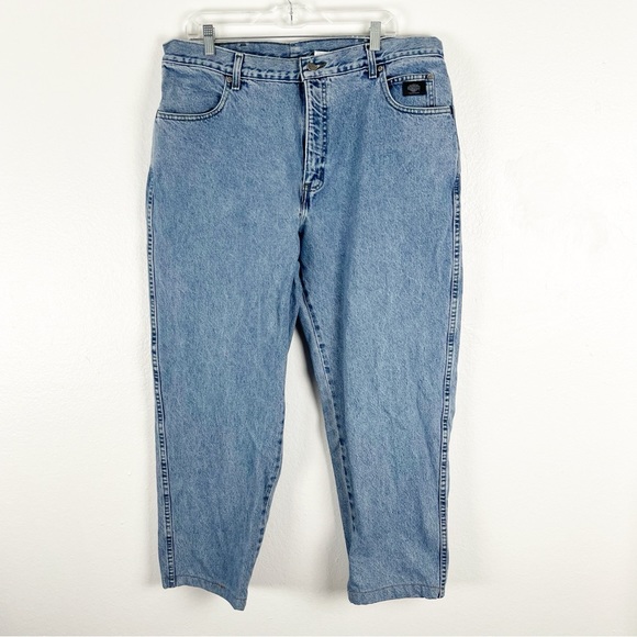 Harley-Davidson Other - HARLEY DAVIDSON 100% Cotton Relaxed Fit Light Wash Jeans, Size 40